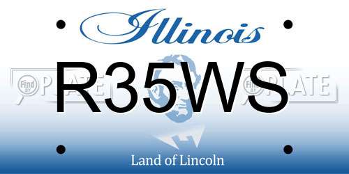 R35WS Illinois License Plate