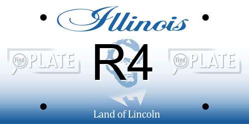 R4 Illinois License Plate