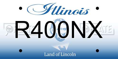 R400NX Illinois License Plate