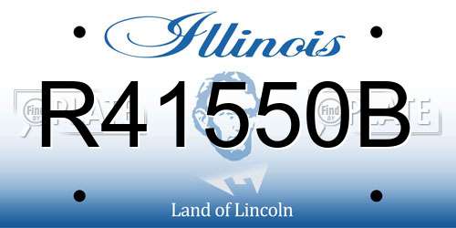 R41550B Illinois License Plate