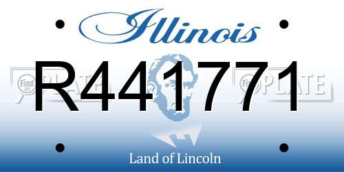 R441771 Illinois License Plate