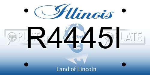 R4445I Illinois License Plate