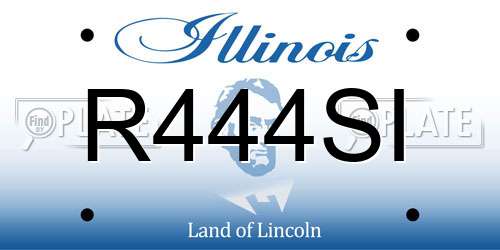 R444SI Illinois License Plate