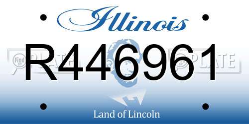 R446961 Illinois License Plate
