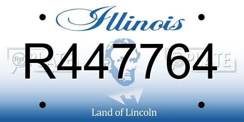 R447764 Illinois License Plate