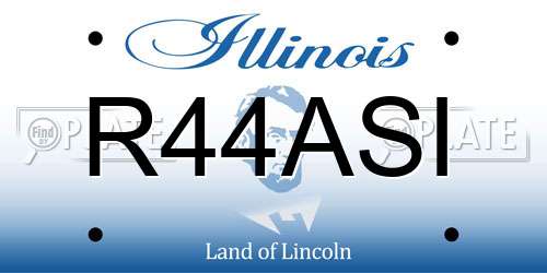 R44ASI Illinois License Plate