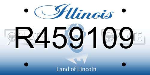 R459109 Illinois License Plate