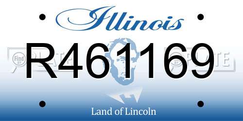 R461169 Illinois License Plate