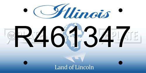 R461347 Illinois License Plate