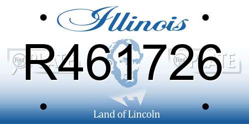 R461726 Illinois License Plate