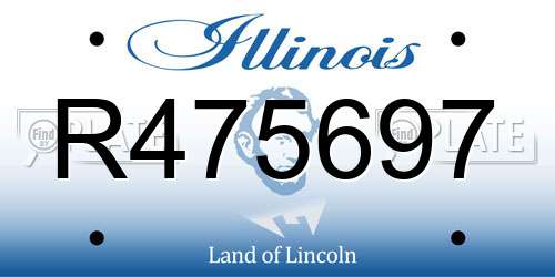 R475697 Illinois License Plate