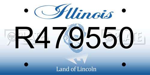 R479550 Illinois License Plate