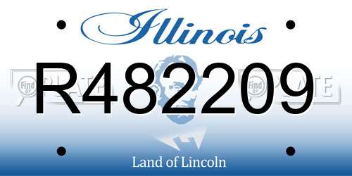 R482209 Illinois License Plate