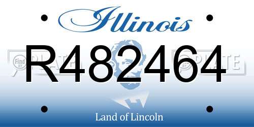 R482464 Illinois License Plate
