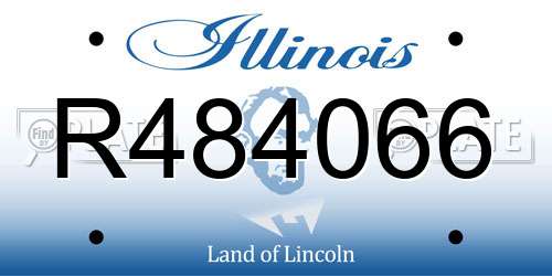 R484066 Illinois License Plate