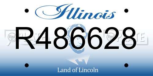 R486628 Illinois License Plate