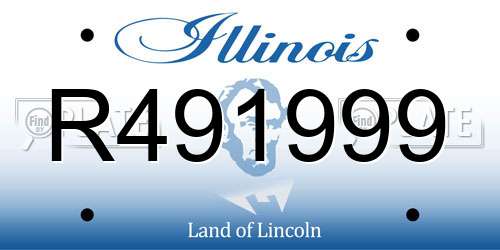 R491999 Illinois License Plate
