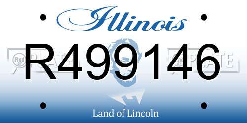 R499146 Illinois License Plate