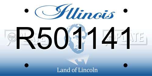 R501141 Illinois License Plate