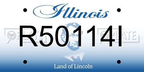 R50114I Illinois License Plate