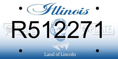 R512271 Illinois License Plate