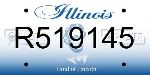 R519145 Illinois License Plate