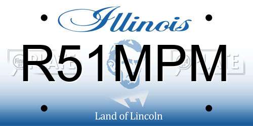 R51MPM Illinois License Plate