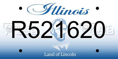 R521620 Illinois License Plate