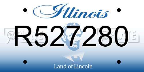 R527280 Illinois License Plate