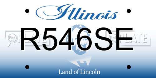 R546SE Illinois License Plate