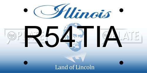 R54TIA Illinois License Plate