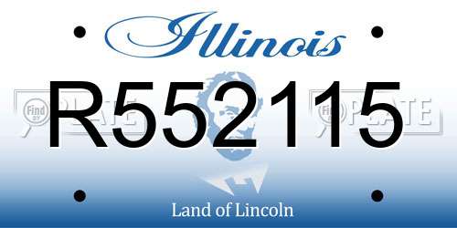 R552115 Illinois License Plate