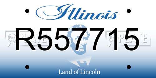 R557715 Illinois License Plate