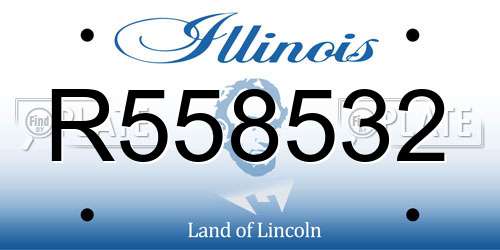 R558532 Illinois License Plate