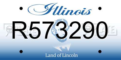 R573290 Illinois License Plate