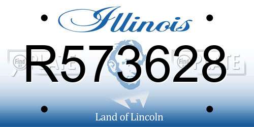 R573628 Illinois License Plate