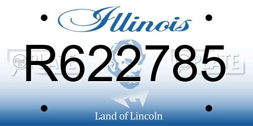 R622785 Illinois License Plate