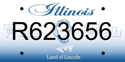 R623656 Illinois License Plate