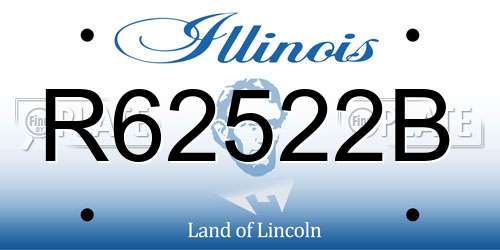 R62522B Illinois License Plate