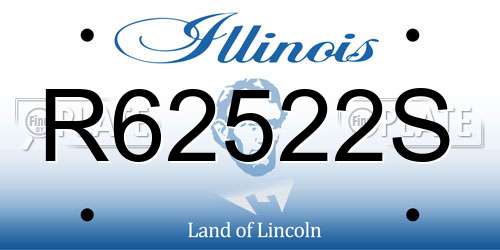 R62522S Illinois License Plate