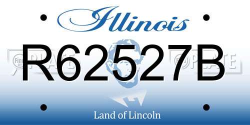 R62527B Illinois License Plate