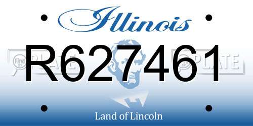 R627461 Illinois License Plate