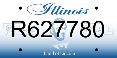 R627780 Illinois License Plate