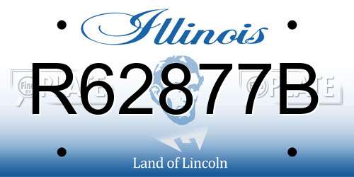 R62877B Illinois License Plate