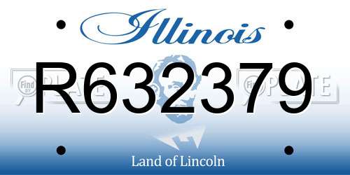 R632379 Illinois License Plate