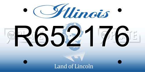 R652176 Illinois License Plate