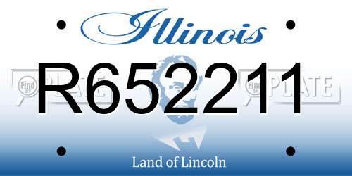 R652211 Illinois License Plate