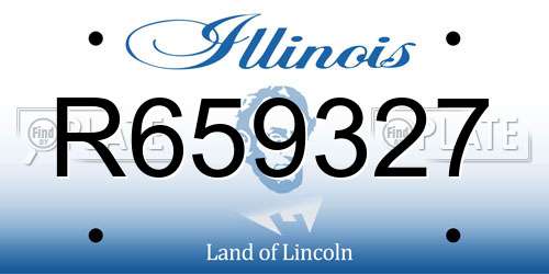 R659327 Illinois License Plate