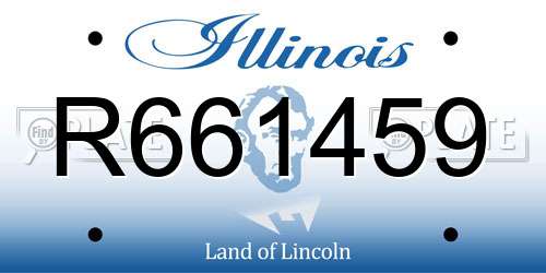 R661459 Illinois License Plate