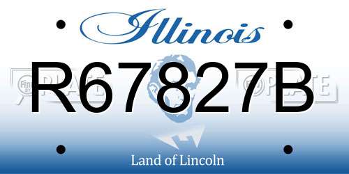 R67827B Illinois License Plate